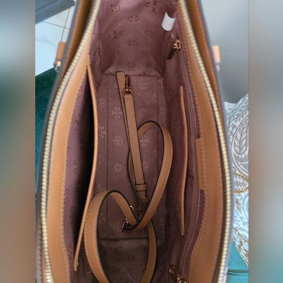 Tory Burch Camel Leather Tote Bag - Picture 3 of 3